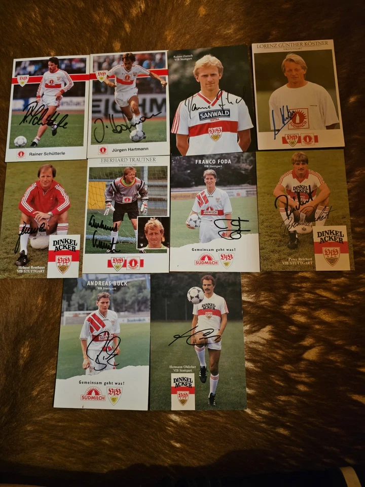 Konvolut: 10 signierte AK VFB Stuttgart - Handsigniert, Original - Bild 1 von 1