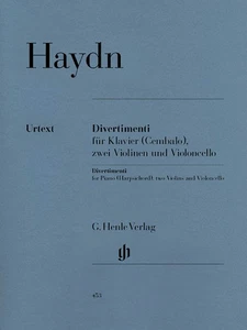 Haydn Divertimenti for Piano 2 Violins & Cello Henle Urtext Sheet Music Book - Picture 1 of 1