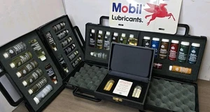 Vintage Amoco Schmierstoffe Verkäufer Musterset Öl Fett Vitrine selten Mobil - Bild 1 von 17