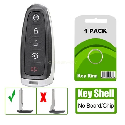 Substituição para 2011-2015 Ford Edge Explorer controle remoto chaveiro estojo + inserção - Imagem 1 de 4