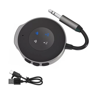 1×High Quality Bluetooth 5.3 Wireless Transmitter Receiver Car Aux Adapter - Image 1 of 4