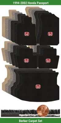 Juego de alfombrillas bereber personalizadas para Honda Passport 1994-2002 con logotipo (5 piezas) #RN8 Foto 1 de 4