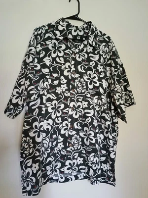 Camisa Hawaiana Mongo Moon Manga Corta Resort Wear Floral Heineken Talla XXL Foto 1 de 4