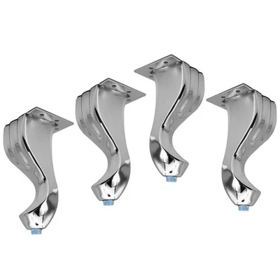 FarBoat 4Pcs Elegant S-Shape Furniture Legs Metal Sofa Legs Decorative Table ... - Image 1 of 4