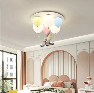 Creative Kids Room Ceiling Light LED Eye Protection Balloon Lamp 3 Colors Change - Picture 1 of 6