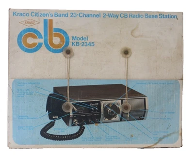 Preowned Vintage Kraco 23 channel 2 way CB base station - Image 1 of 4