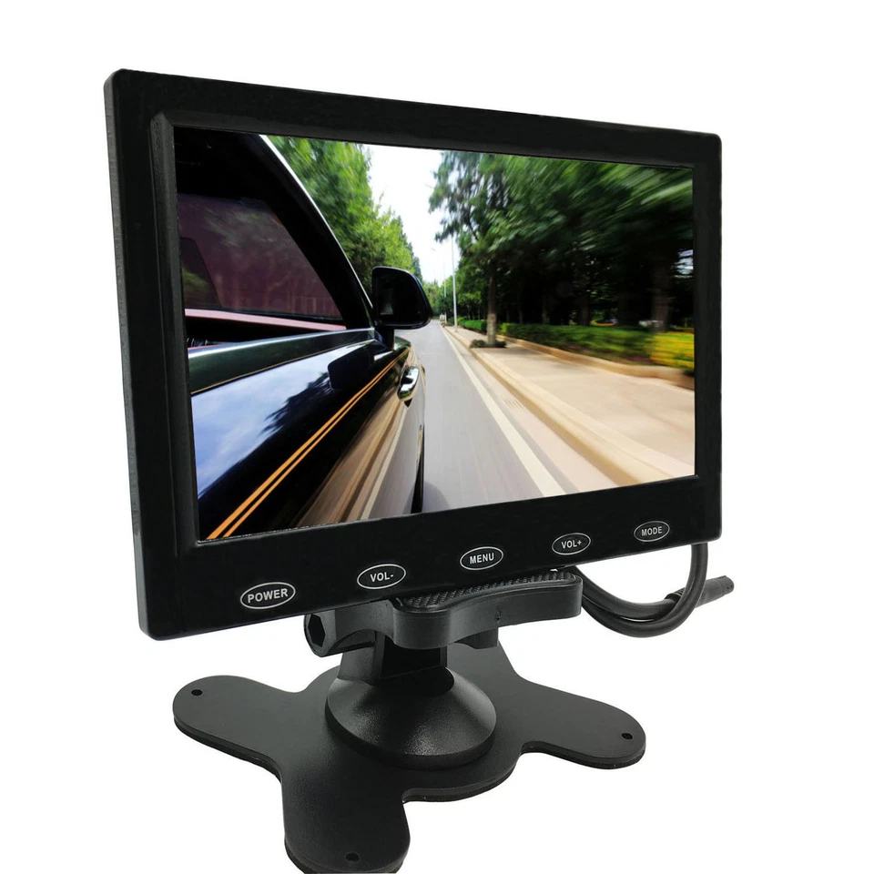 Ultra Thin 9 Inch 800x480 TFT LCD Color Audio HDMI VGA Car Rear View Monitor - Image 1 of 4