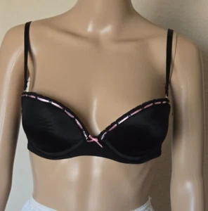 Sujetador Victoria's Secret Sexy Little Things negro con aros acolchado forrado talla 34C - Imagen 1 de 7