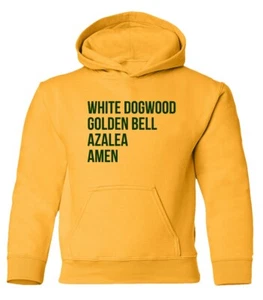 Augusta National AMEN CORNER LIST Golf Masters Holes Youth Hooded Sweatshirt - Picture 1 of 3