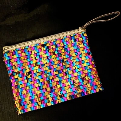 Bolso de Maquillaje Tarte Cosmetics Lentejuelas Multicolor Rosa Azul Dorado Foto 1 de 4