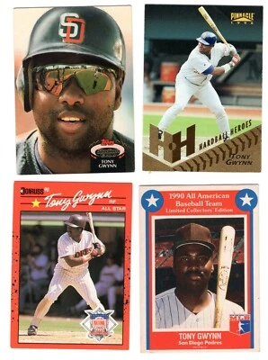 Lote TONY GWYNN San Diego Padres Topps Donruss Pinnacle 1990 All American Team SD Foto 1 de 2