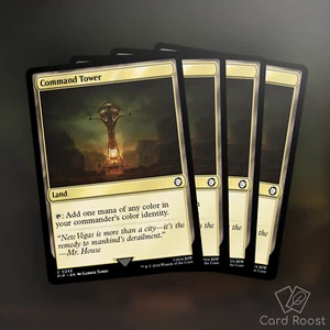 MTG Magic x4 Command Tower 0259 Universes Beyond: Fallout PIP Playset - Picture 1 of 1
