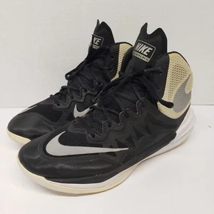Nike Mens Prime Hype DF II 806941-001 Size 8.5 Black Yellow Basketball Sneakers - Picture 1 of 17