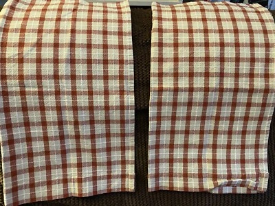 шторы красные белые клетчатые 36"" - Изображение 1 из 2