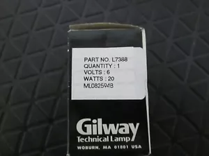 GILWAY L7388 20W 6V REPLACEMENT BULB FOR / GTL / ITL NIB - Picture 1 of 4