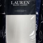 Ralph Lauren EDEN White Pique Cotton/Blue Scallop Edge EURO Sham $135 NEW🔥