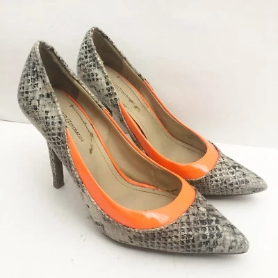 BCBGeneration Womens Snakeskin Print Heels Size 6 - Imagem 1 de 4