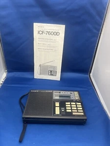 Sony ICF-7600D FM/LW/MW/SW Syntetyzowany odbiornik PLL - Zdjęcie 1 z 7