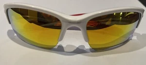 Oakley Quarter Jacket Youth Sunglasses OO9200-03 White/Red Fire Iridium Lens - Picture 1 of 5