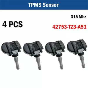 Set of 4 TPMS Tire Pressure Sensor For Honda Acura ILX MDX RDX TLX 42753-TZ3-A51 - Picture 1 of 5