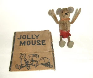 Antique/Vintage Jolly Mouse Wind up Clockwork Mechanical Toy - Picture 1 of 9