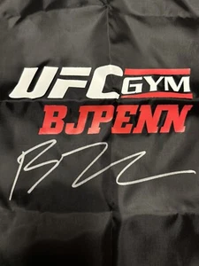 UFC-B.J. Penn Signed, Personalized Promo Drawstring Gym Bag/Backpack - Picture 1 of 2