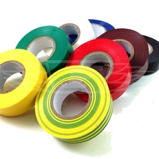 8 ROLLS of 19mm x 33m JUMBO ELECTRICAL PVC INSULATION TAPE FLAME RETARDANT 8NORM