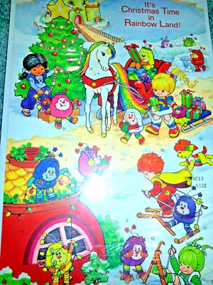 Hallmark 1983 RAINBOW BRITE ADVENT CALENDAR Vintage COUNTDOWN TO CHRISTMAS New - Image 1 of 4