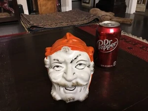 RARE/AUTHENTIC/TOBACCO HOLDER/Humidor-Jar- Ceramic-Jester/super Cool - Picture 1 of 10