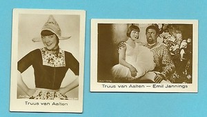 Truus van Aalten Fab Card Collection Emil Jannings Dutch Actress German Films