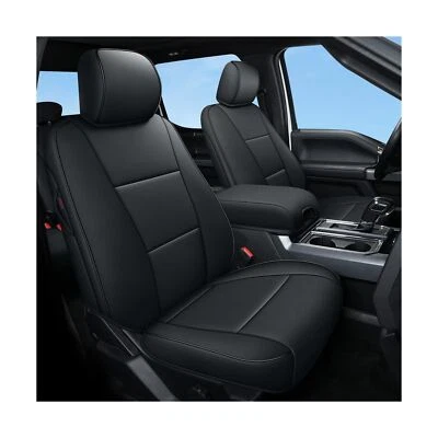 AOMSAZTO 座椅套适用于福特 F150 XL XLT:2015 - 2024 SuperCrew & F250 F350 F4... — 第 1/4 张图片