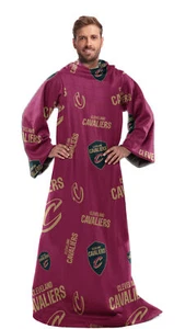 Northwest NBA Cleveland Cavaliers Toss Silk Touch Comfy Throw with Sleeves - Picture 1 of 2