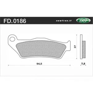 Newfren Front Brake Pads for Husaberg FC350 1996-1997 >Dirt Race Sintered - Picture 1 of 1