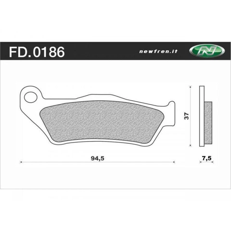 Newfren Front Brake Pads for Husaberg FC350 1996-1997 >Dirt Race Sintered - Image 1 of 1