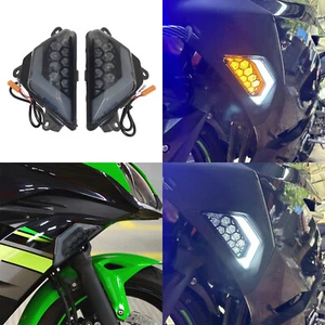 Fumè anteriore indicatore marcia diurna luce per KAWASAKI Ninja 500 SE 2024-2025 - Picture 1 of 11