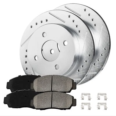 Rear Brake Kit Rotors + Ceramic Pads for Hyundai Sonata 1999-2005 - Image 1 of 4