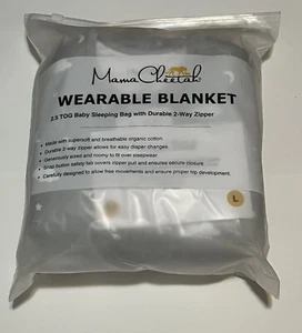 Mama Cheetah Toddler Sleep Sack with Feet 3T-4T  2.5 TOG, Organic Cotton - Bild 1 von 4