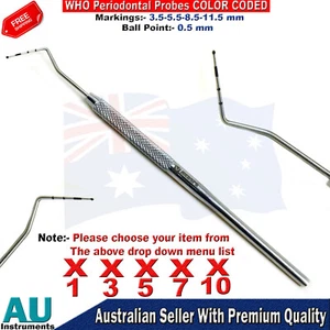 Periodontal Williams Tooth Gingival Gum Pocket Depth Measuring Probes  - Bild 1 von 10