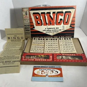 1939 Vintage Rare Milton Bradley BINGO Box Game - Complete - Picture 1 of 21
