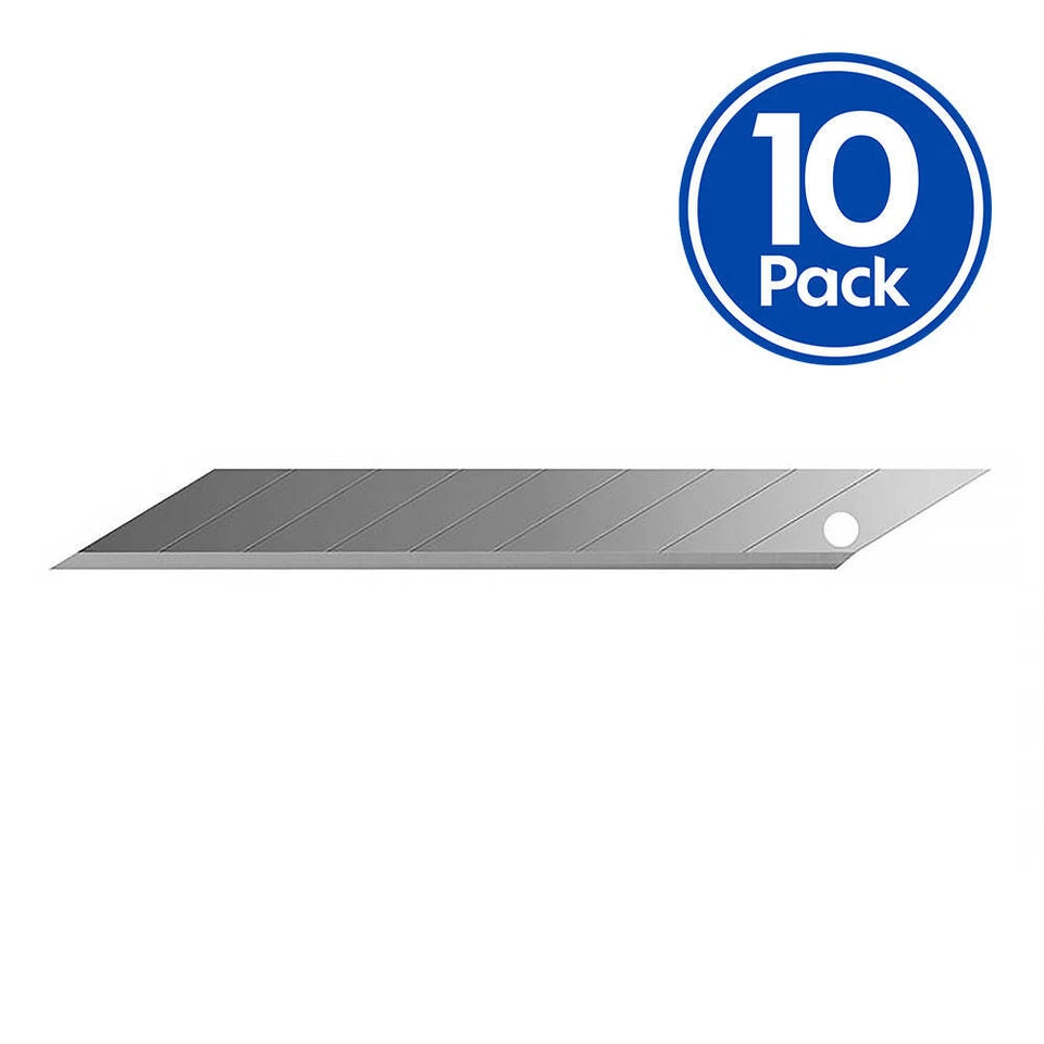 STERLING 9mm Sharp Angle Replacement Snap Off Blades Refill x 10 Pack - Image 1 of 1