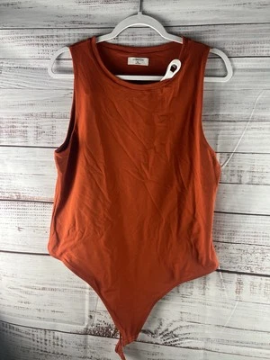 Blusa Aritzia Babaton Feminina 2XL Laranja Manga Longa Decote Quadrado Tamanho M - Imagem 1 de 4