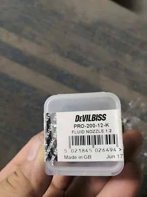 Pistola pulverizadora DEVILBISS GTi Pro Lite boquilla punta fluida PRO-200-12-K 1.2 Tekna Foto 1 de 2