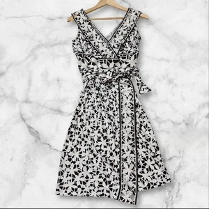 Vestido Diane von Furstenberg DVF 100 % seda corte encaje envolvente blanco talla L para mujer - Imagen 1 de 10
