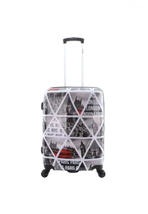 Saxoline Hartschalenkoffer |Trolley | Reisekoffer - 64 cm (Medium) - Cities Prin - Bild 1 von 6