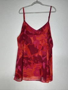 Torrid Sophie V-Neck Swing Cami Blouse in Shady Rose Floral Women's 5X FLAWED - Picture 1 of 10