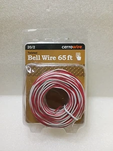 Bell Wire (Door Bells; Buzzers; Chimes; Door Openers) Low Voltage ~20/2 ~65 Feet - Picture 1 of 1