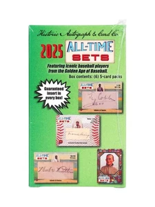 2025 HISTORIC AUTOGRAPHS ALL TIME SETS BASEBALL HOBBY BOX - FREE SHIP 🔥🔥🔥 - Picture 1 of 3