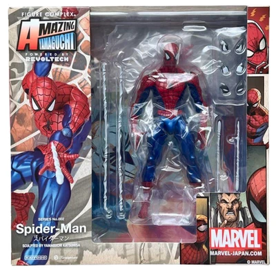 Kaiyodo Revoltech Amazing Yamaguchi 002 Spider-Man Action Figure Used Japan - Image 1 of 2