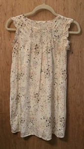 Copper Key Girls Ivory Pastel Star Print Square Neck  A-Line Dress Size Medium - Picture 1 of 3