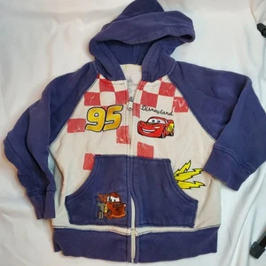Vintage Disneyland Pixar Cars Jacket Embroidered Mater Lightening Mcqueen - Picture 1 of 8